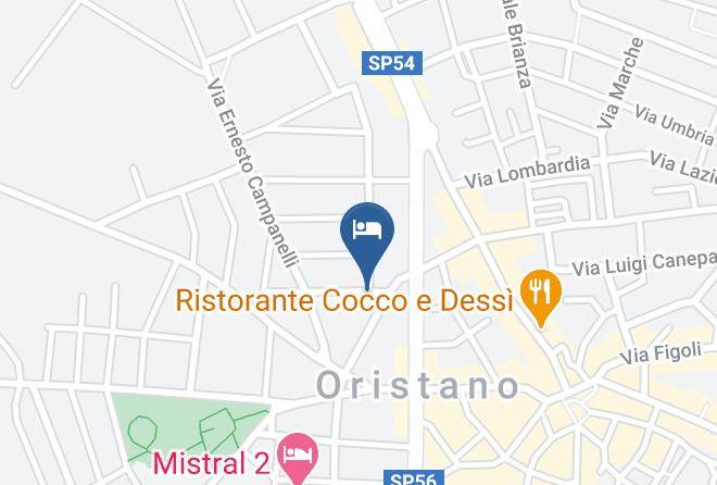 Oristano - Hotel Mistral Maps