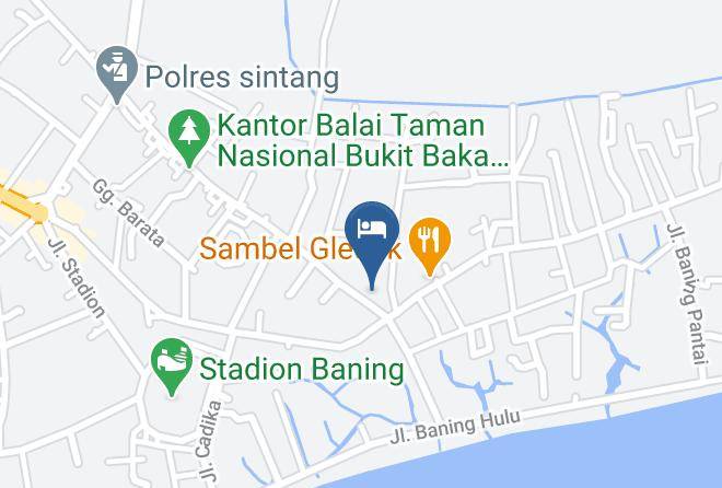 Sintang Regency - Hotel Mitra Kapuas Raya Sintang Maps