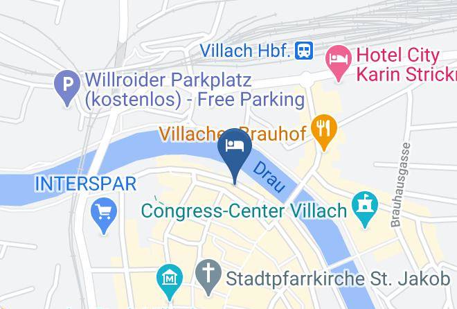 Villach - Hotel Mittelpunkt Maps