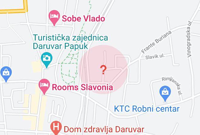 Daruvar - Hotel Mladimir Maps