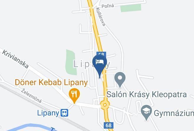 Sabinov - Hotel Mladost Maps