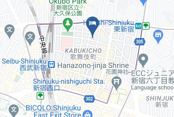 Shinjuku Ward - Hotel Moana Shinjuku Maps