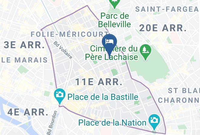 Paris - Hotel Modern Maps