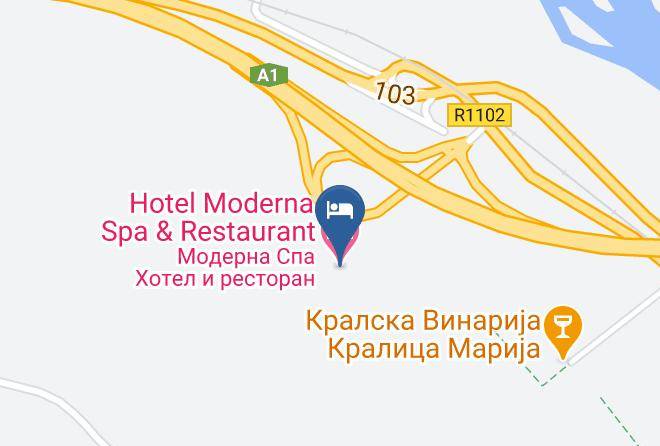 Demir Kapija - Hotel Moderna Spa & Restaurant Maps