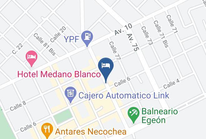 Necochea - Hotel Moderno Maps