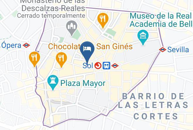 Madrid - Hotel Moderno Maps