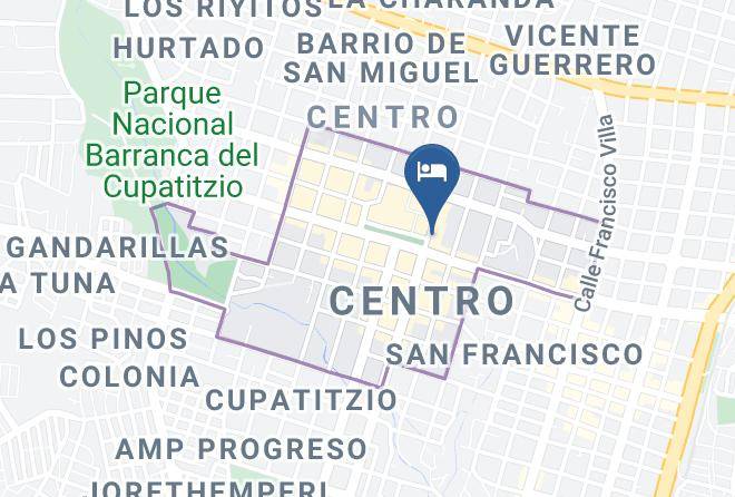 Uruapan - Hotel Moderno Maps