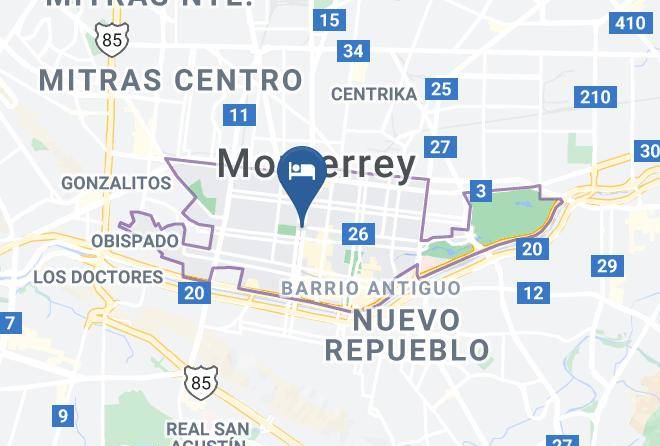 Monterrey - Hotel Modesto Maps