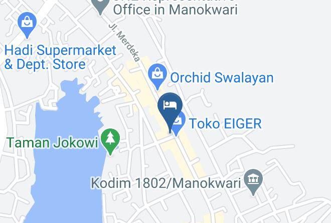 Manokwari Regency - Hotel Mokwam Maps