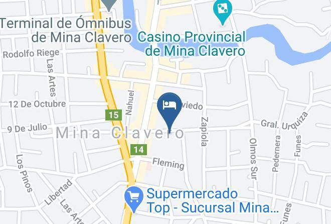 San Alberto Department - Hotel Molino Blanco Mina Clavero Maps