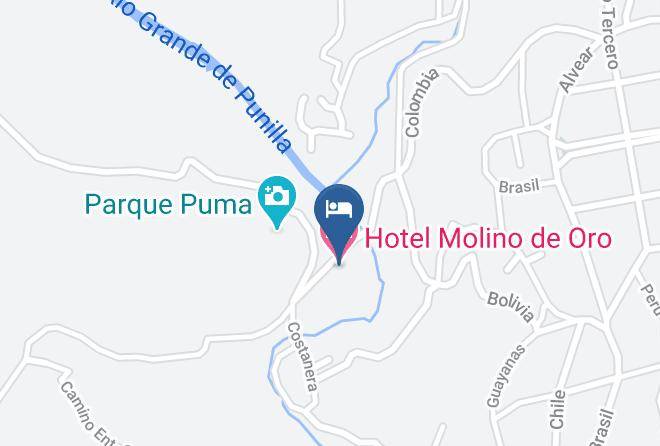 Punilla Department - Hotel Molino De Oro Maps
