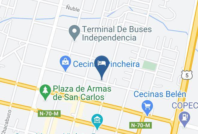 Punilla - Hotel Molino Viejo Maps