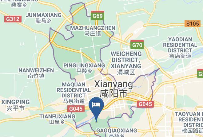 Xianyang - Hotel Momc Maps
