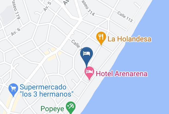 Villa Gesell - Hotel Mon Amour Maps