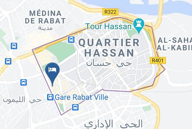 Rabat - Hotel Mon Foyer Maps