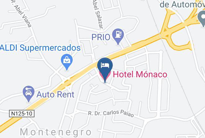 Monte Negro - Hotel Monaco Maps