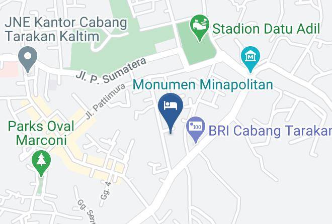 Kota Tarakan - Hotel Monaco Maps