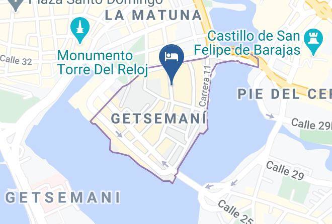 Cartagena De Indias - Hotel Monaguillo De Getsemani Maps