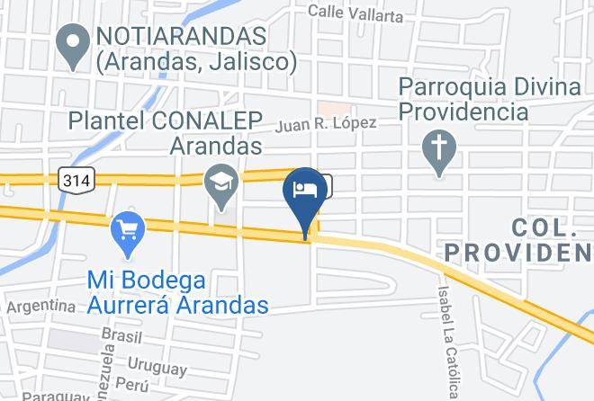 Arandas - Hotel Monarca Maps