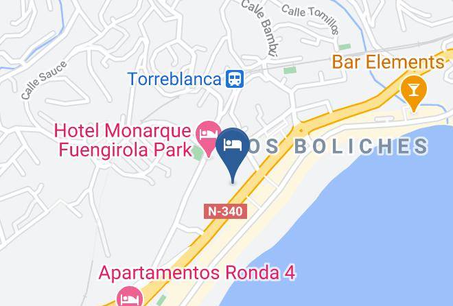 Hotel Monarque Cendrillon Map