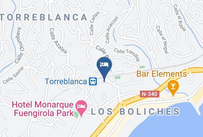 Malaga - Hotel Monarque Torreblanca Maps