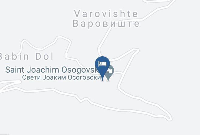 Kriva Palanka - Hotel Monastery St Joakim Osogovski Maps