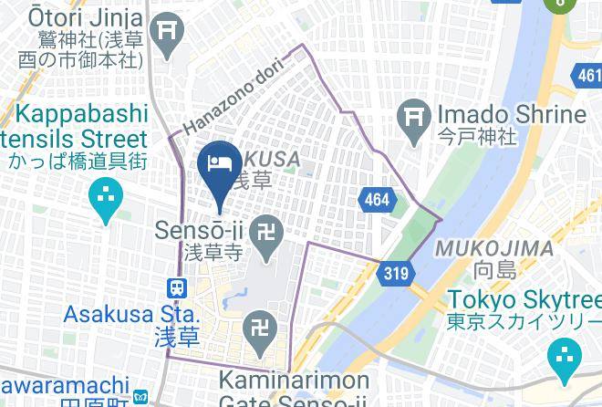 Taito Ward - Hotel Monday Asakusa Maps