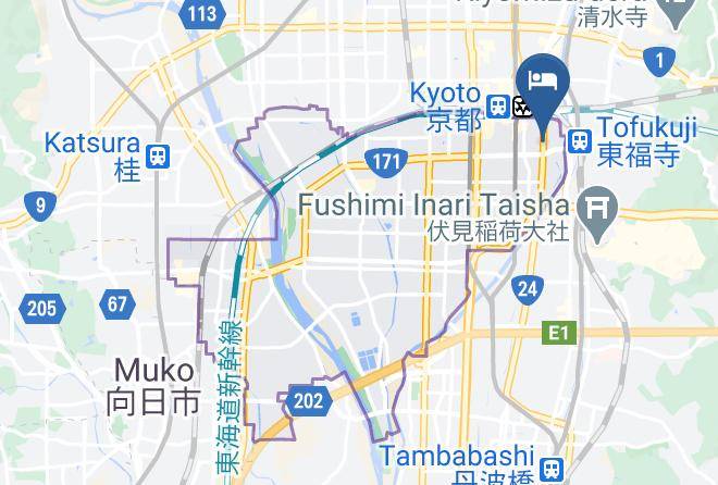 Kyoto City Minami Ward - Hotel Monday Premium Maps