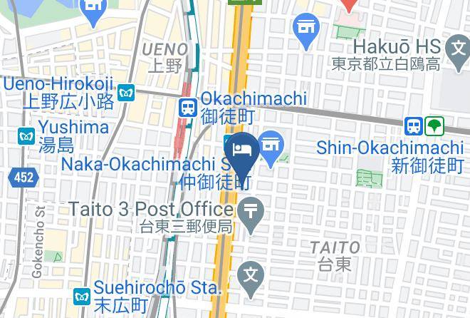 Taito Ward - Hotel Monday Ueno Okachimachi Maps