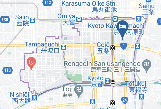 Hotel Mondons Kyoto Gojo Map
