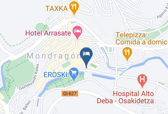 Hotel Mondragon Map