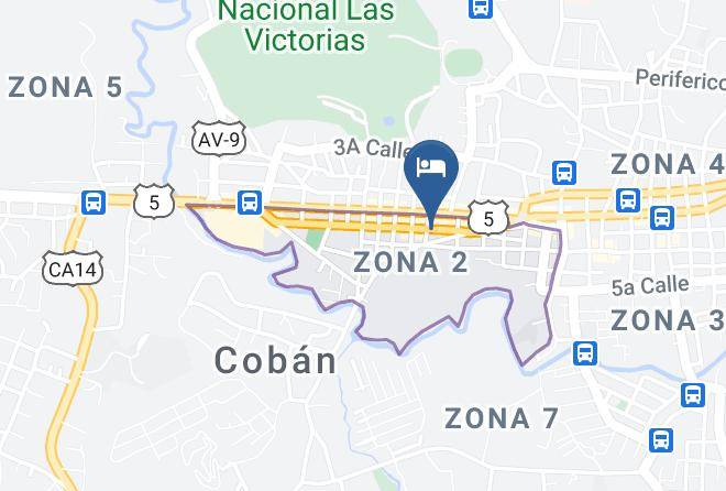 Coban - Hotel Monja Blanca Maps