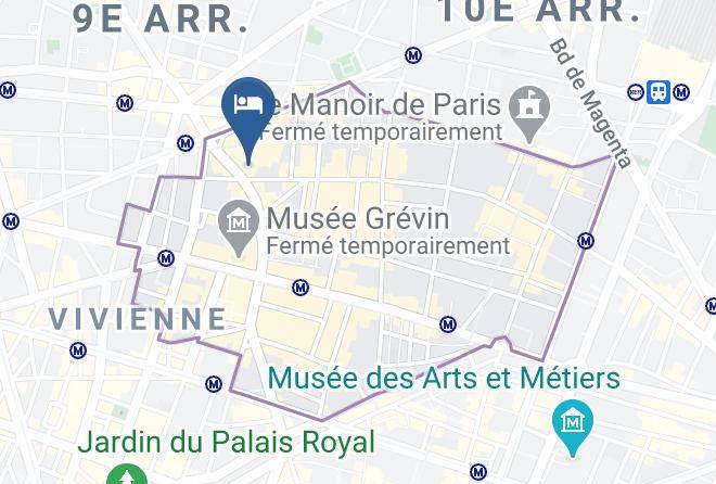 Hotel Monsieur Cadet Map