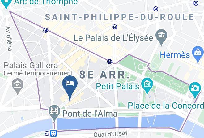 Paris - Hotel Montaigne Maps