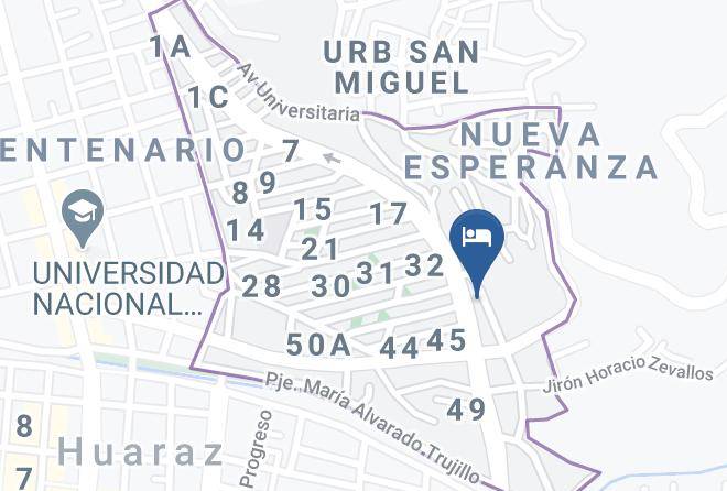 Huaraz - Hotel Montana Blanca Maps