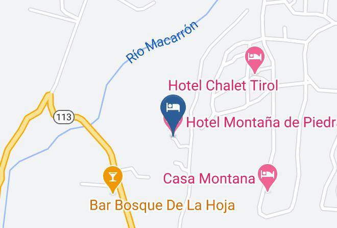 San Rafael - Hotel Montana De Piedra Maps