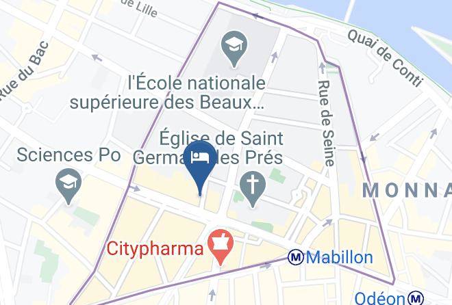 Paris - Hotel Montana Paris Maps