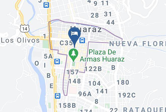 Huaraz - Hotel Monte Blanco Maps