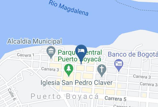Hotel Monte Carlo Map - Boyaca - Puerto Boyaca