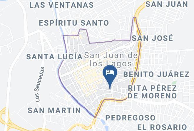 San Juan De Los Lagos - Hotel Monte Cristo Maps