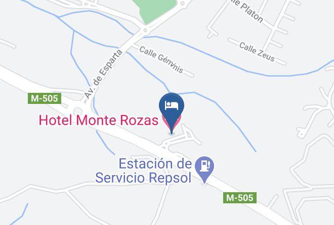 Madrid - Hotel Monte Rozas Maps