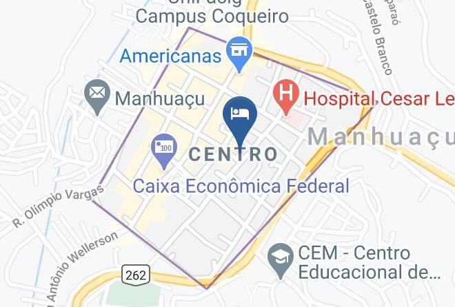 Manhuacu - Hotel Monte Verde Maps