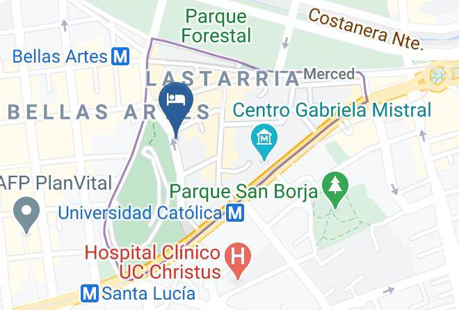 Santiago - Hotel Montecarlo Maps