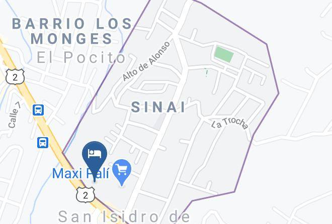 Perez Zeledon - Hotel Montecito Maps