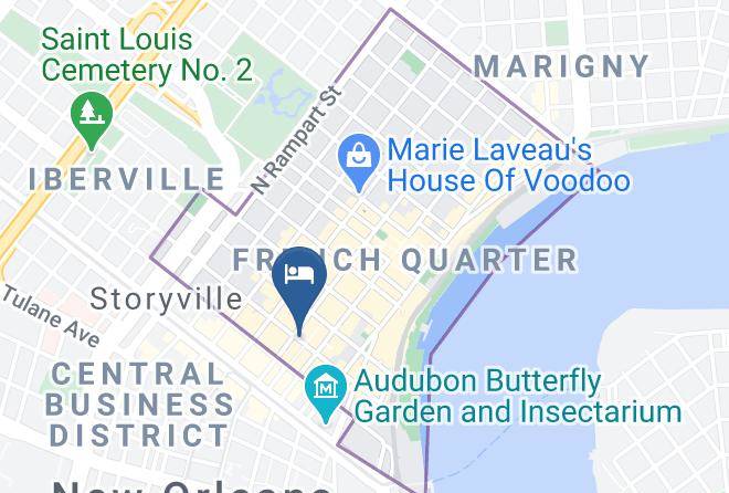 Orleans Par - Hotel Monteleone Garage Entrance Maps