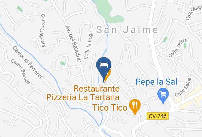 Hotel Montemar Benissa Costa Map