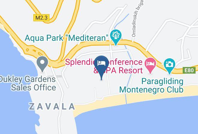 Budva - Hotel Montenegro Maps