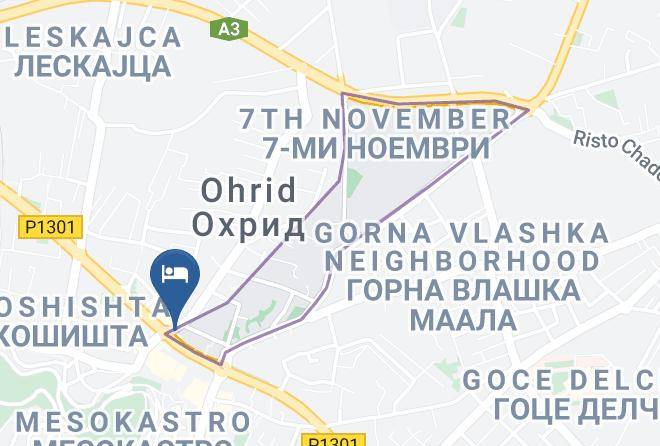 Ohrid - Hotel Montenegro Inn Maps