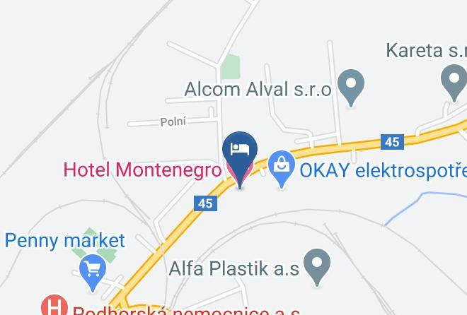 Bruntal - Hotel Montenegro Maps