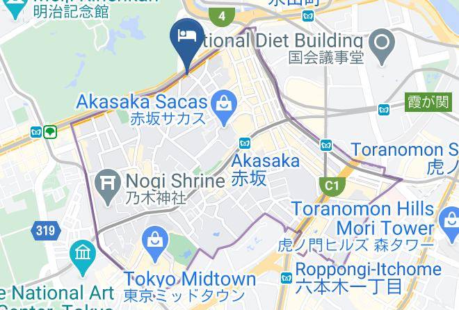 Minato Ward - Hotel Monterey Akasaka Maps